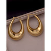 U-shaped Teardrop Earrings with AU750 Coloured Gold Studs – A Touch of Timeless Elegance