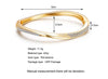 Auréline Curve – Gold Crystal Wave Bangle