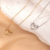 Aeris Heartline – Twist Hollow Heart Necklace