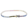 Color Zircon Tennis Bracelet – Trendy Unisex Luxury Jewelry
