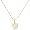 Mielle Heartstone – Gold-Framed Moonstone Pendant Necklace